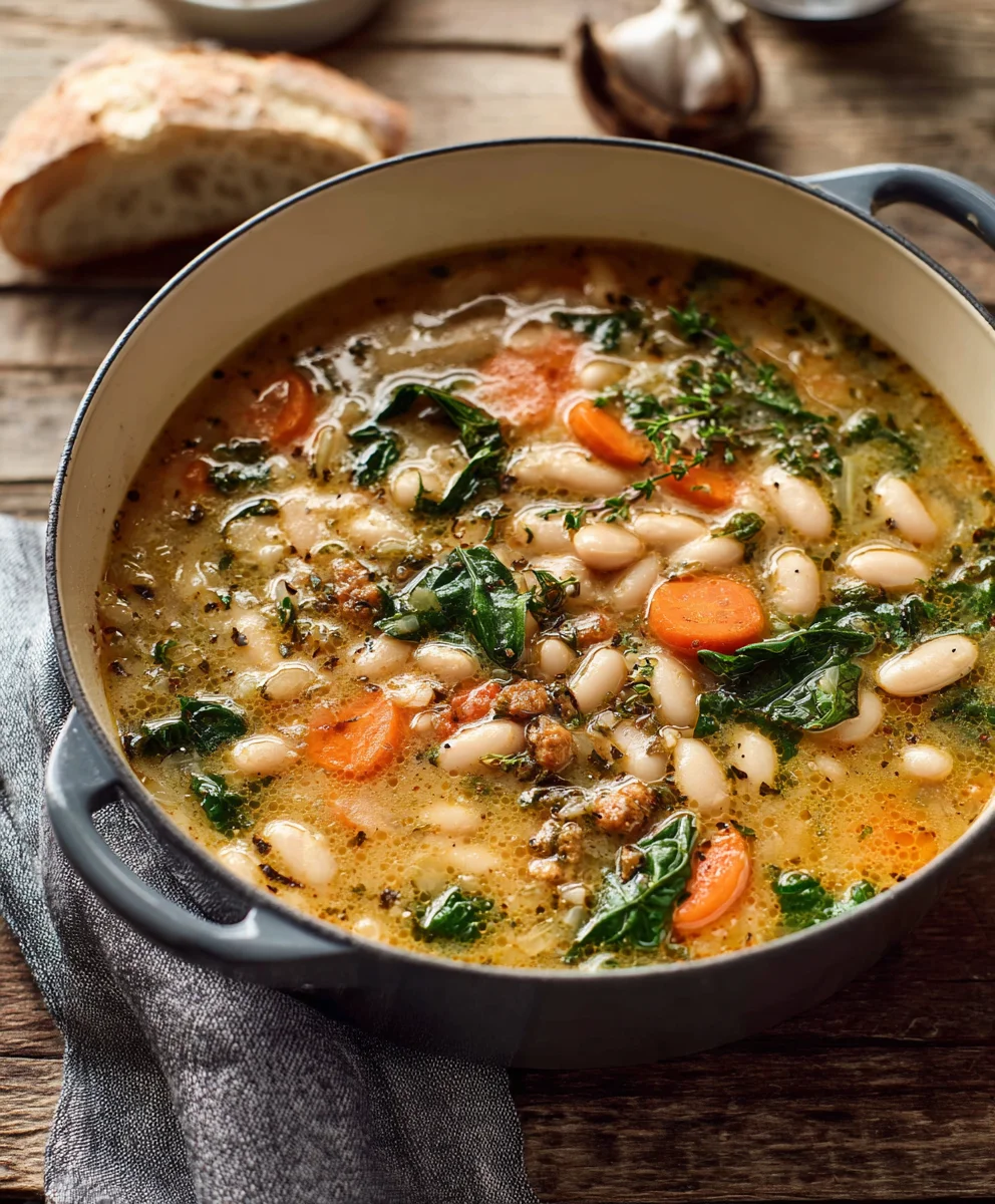 Hearty Tuscan White Bean Soup Recipe