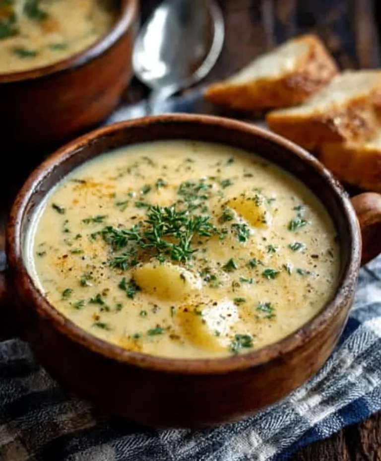 Hearty Cheddar Garlic Herb Potato Soup – Easy Comfort Food