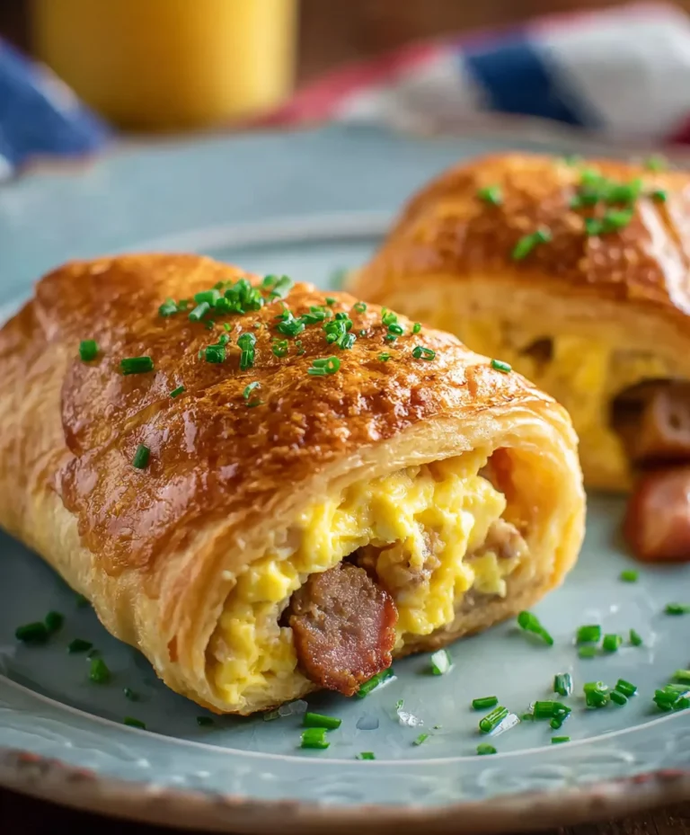Beef Sausage Egg Breakfast Roll-Ups Easy Treat