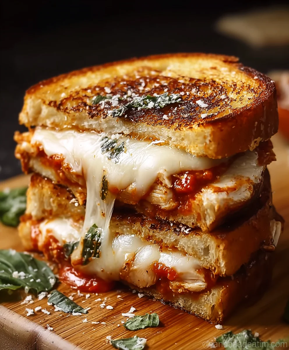 Chicken Parmesan Grilled Cheese - Ultimate Flavor