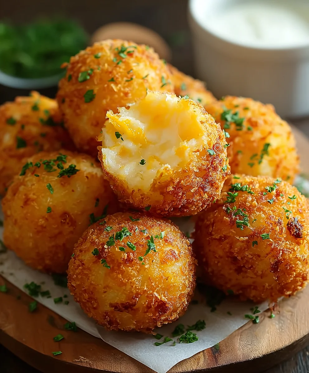 Cheesy Potato Balls-Easy Appetizer Recipe