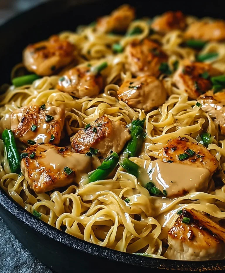 Easy One Pan Chicken Noodles Dinner