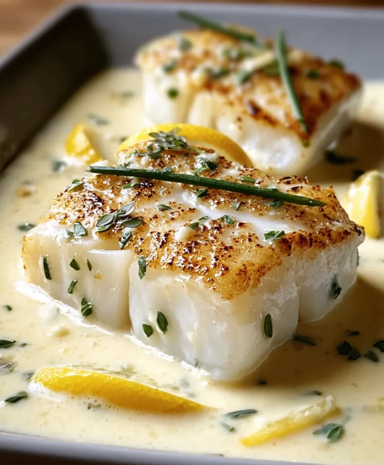 Baked Cod Coconut Lemon Cream – Easy Weeknight Dinner