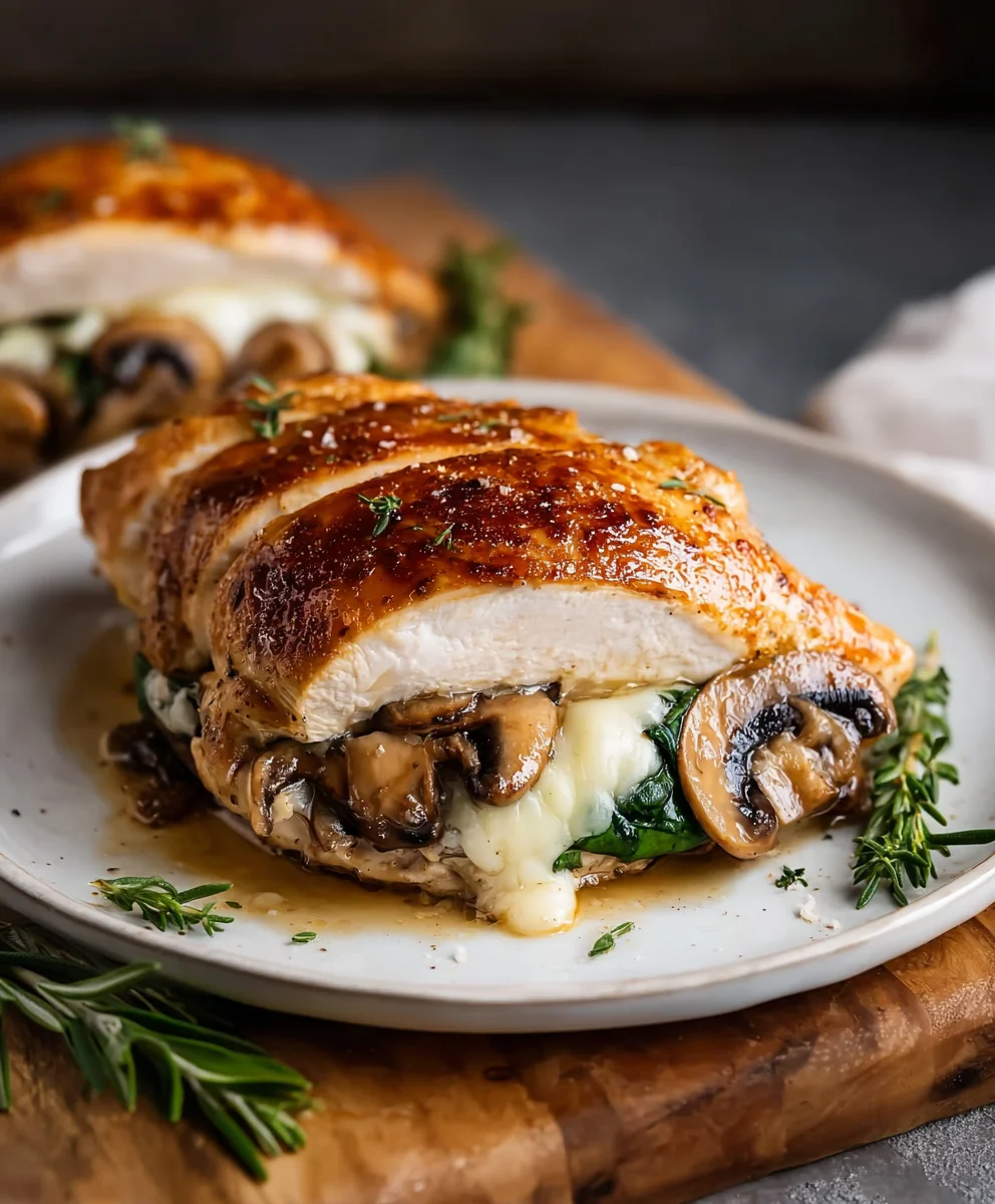 Quick & Easy Mushroom Stuffed Chicken Breast Recipe