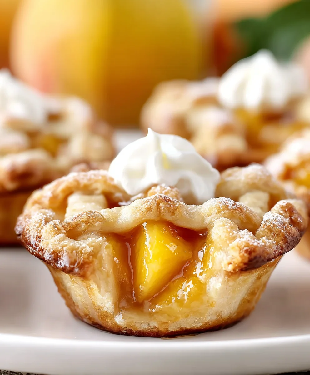 Easy Mini Peach Pies- Delicious Summer Dessert