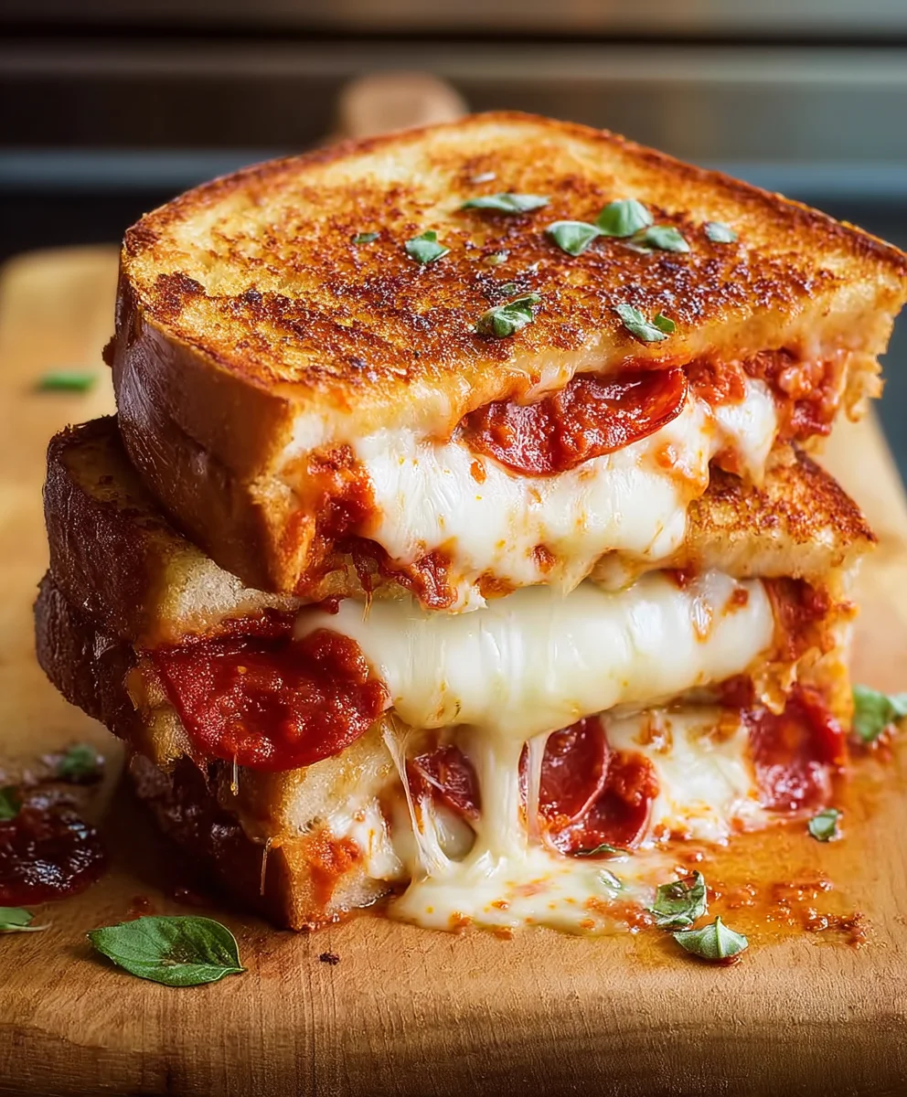 Quick Pizza Grilled Cheese- Easy & Delicious Recipe