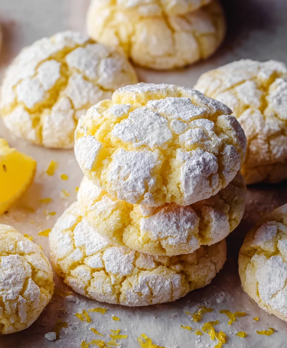 Easy Lemon Crinkle Cookies-Perfect Sweet Treat
