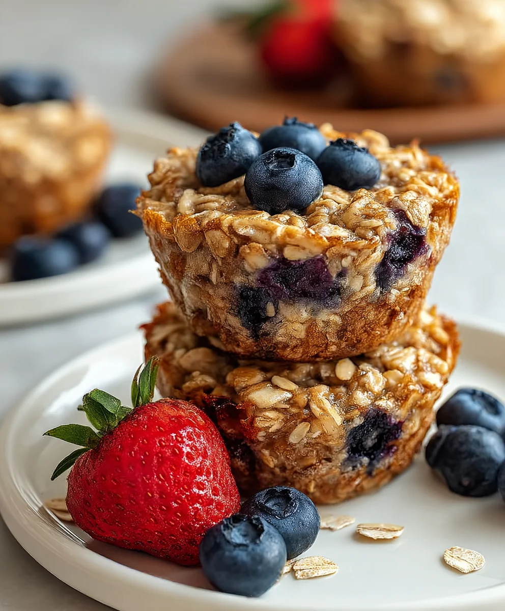 Baked Oatmeal Breakfast Cups Easy Healthy Recipe