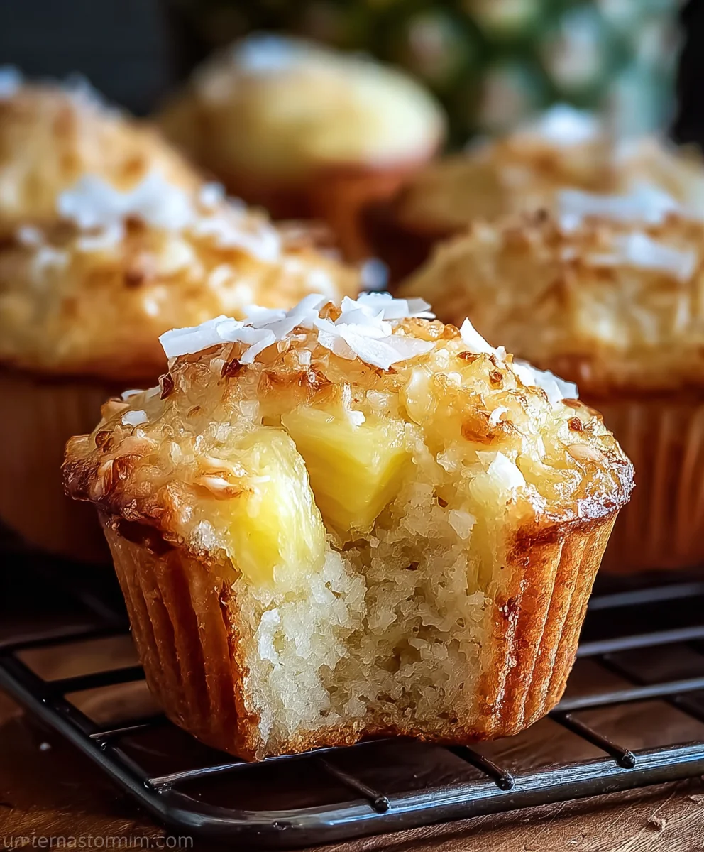 Tropical Piña Colada Muffins - Easy Non-Non-Non-Alcoholic Alternativeic Recipe