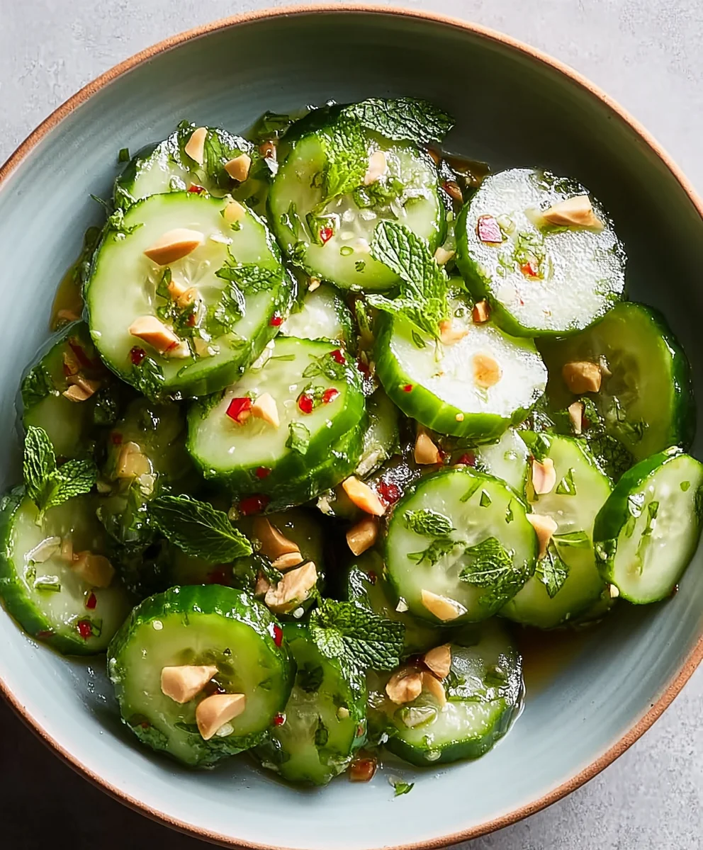 Easy Thai Cucumber Salad - Quick Refreshing Recipe