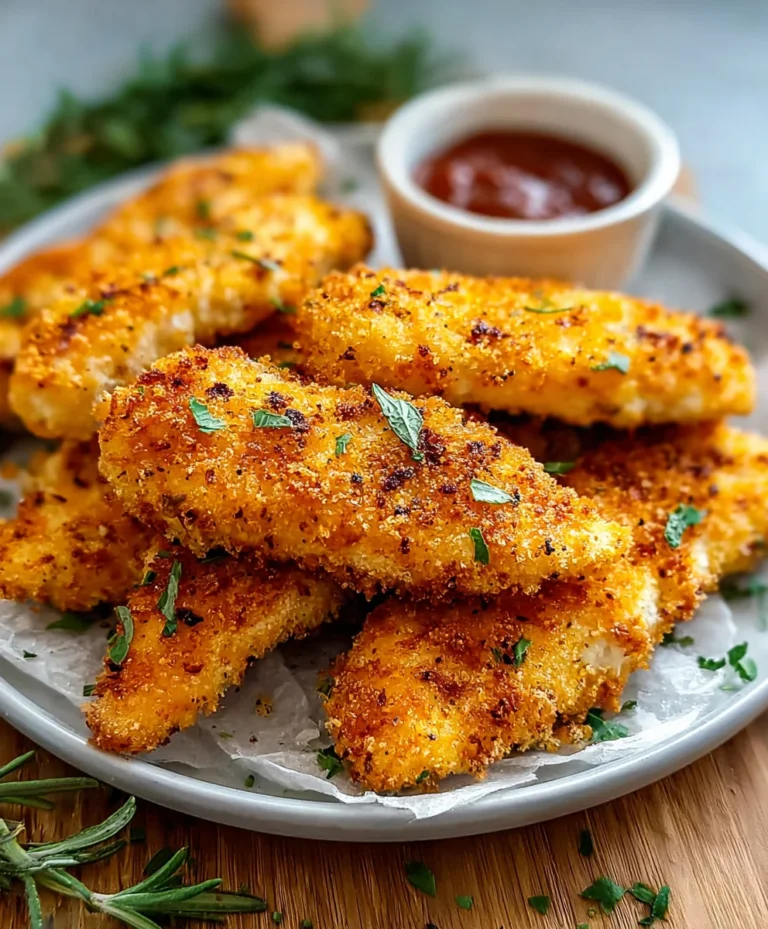 Crispy Baked Chicken Tenders-Easy Healthy Recipe
