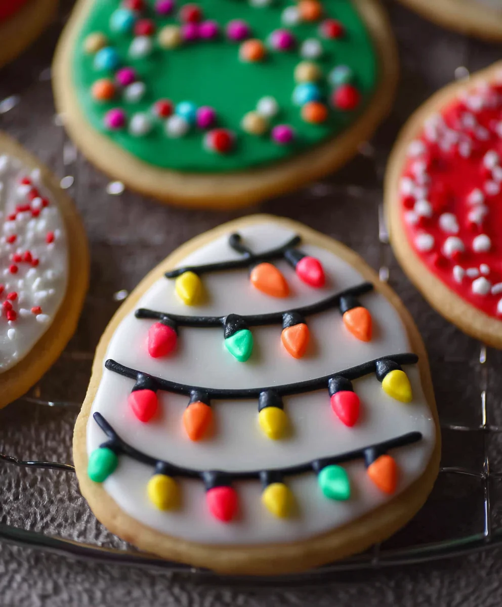 Christmas Lights Sugar Cookies - Festive & Fun Recipe