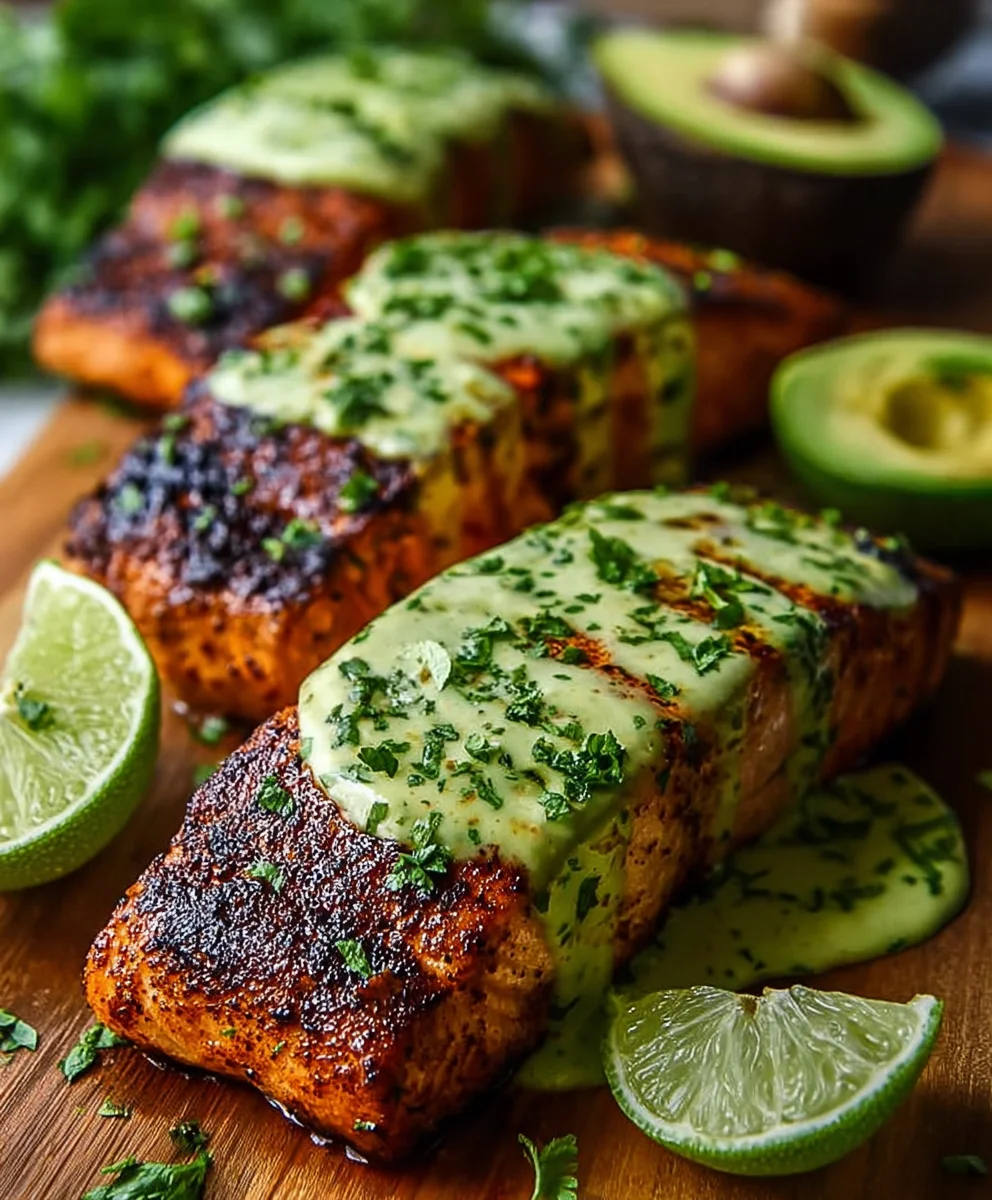 Cajun Salmon Avocado Lime-Healthy Flavorful