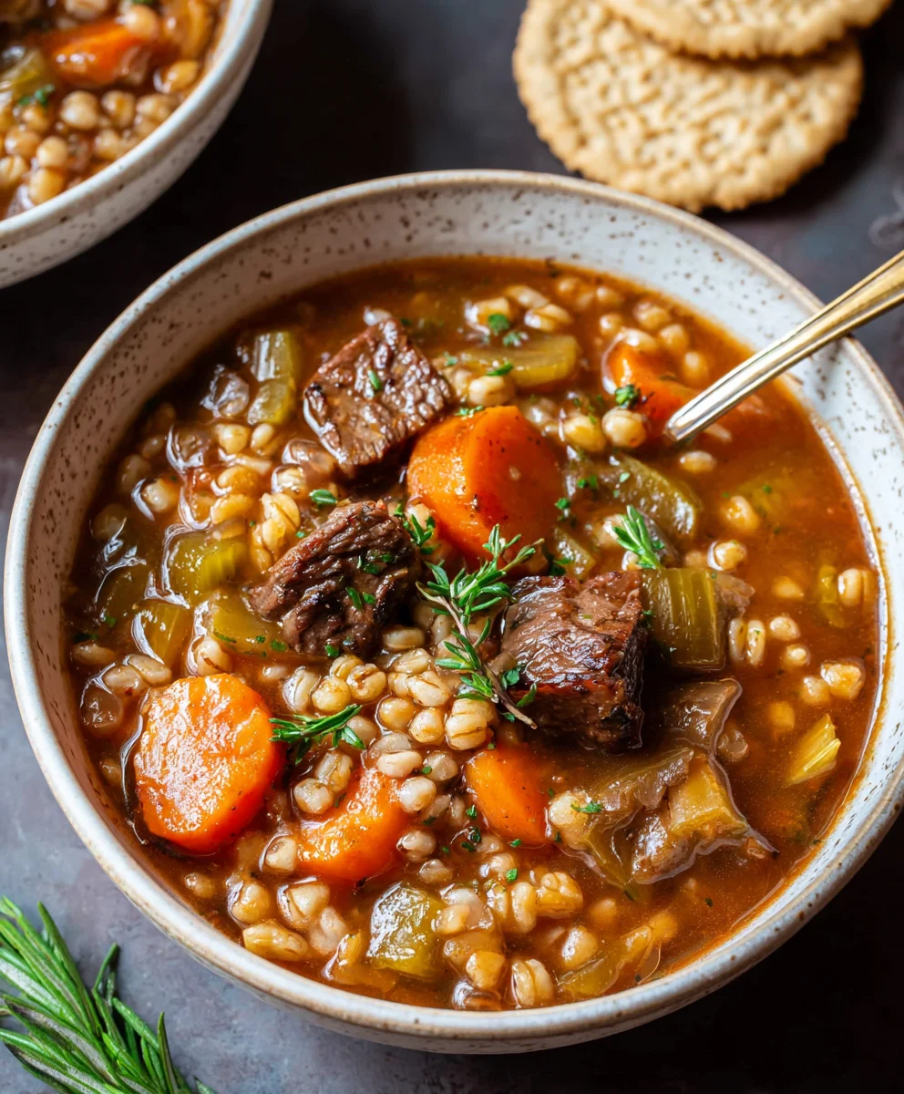 Hearty Beef Barley Soup Recipe-Comfort Food