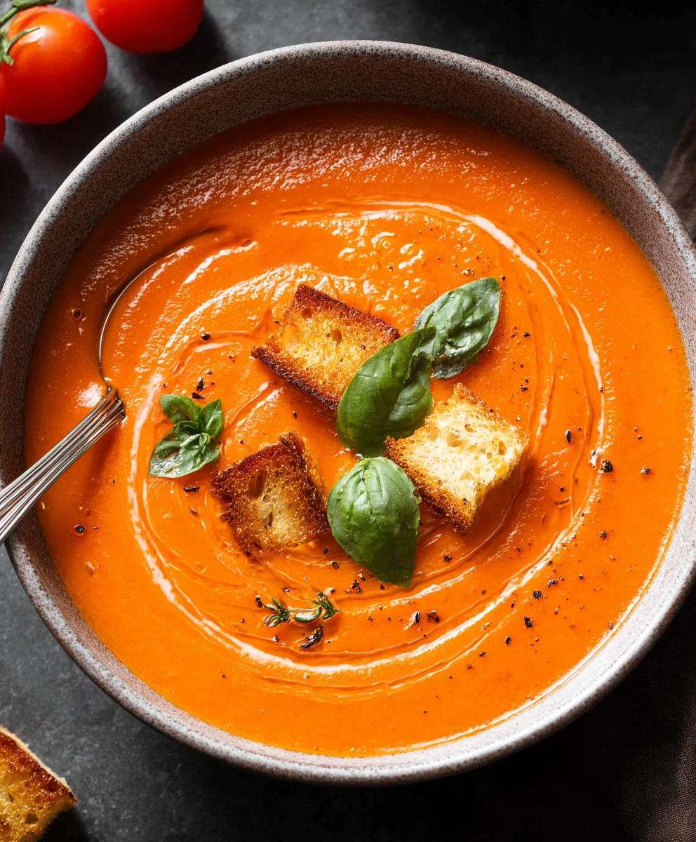 Easy Homemade Tomato Soup Recipe-Quick & Delicious