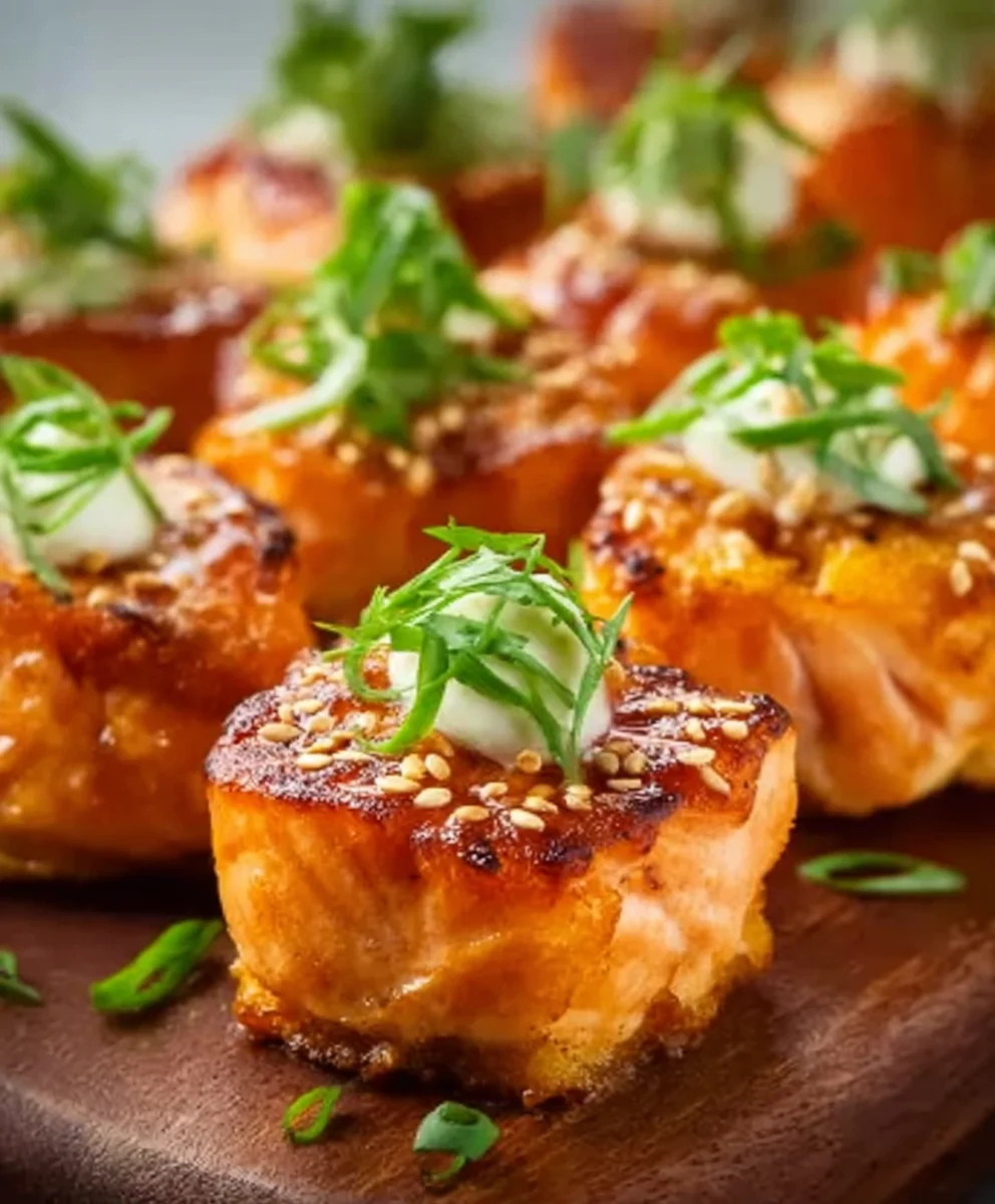 Bang Bang Salmon Bites-Easy Quick Recipe