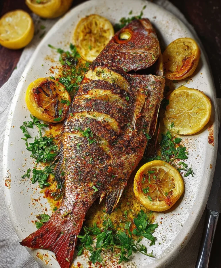 Oven Baked Whole Snapper-Easy Delicious Fish Recipe