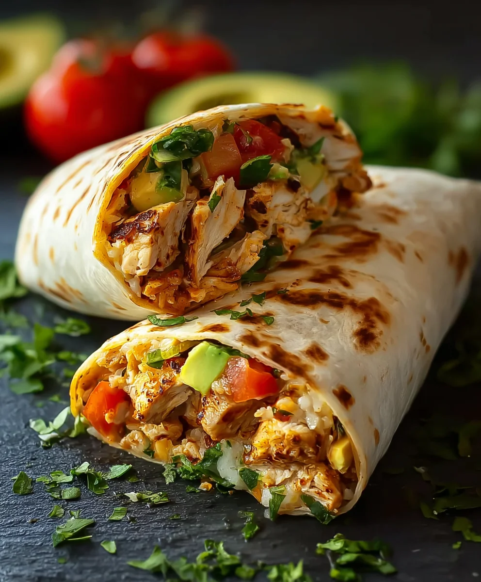Easy Chicken Avocado Wrap Recipe
