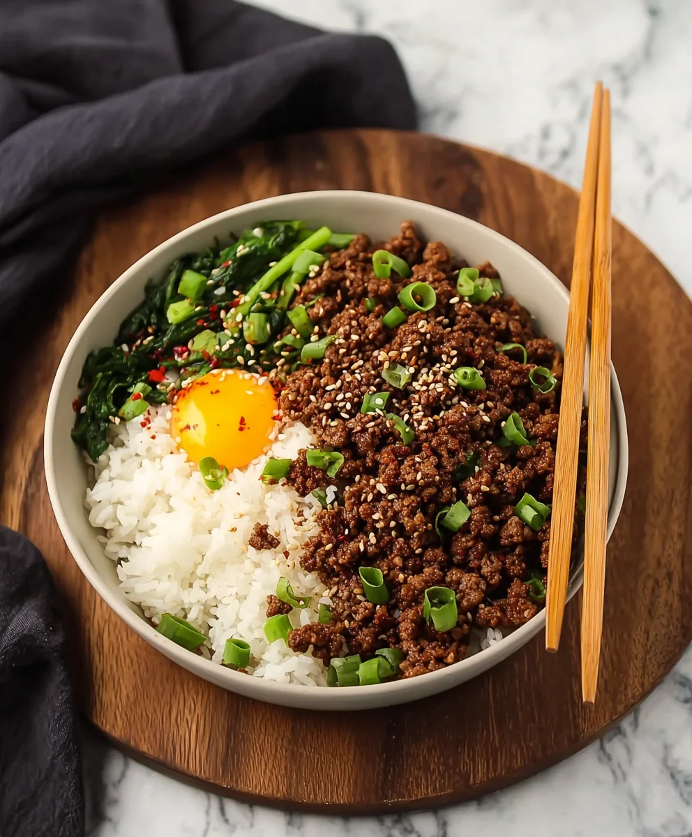 Easy Korean Beef Bowl Quick Dinner Recipe