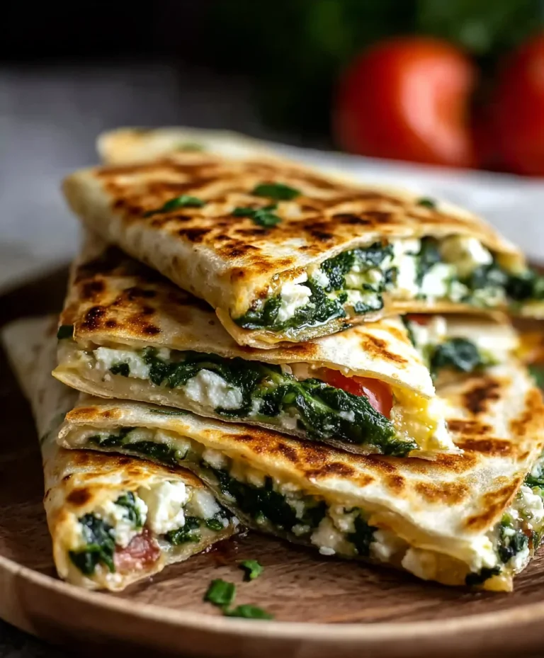 Spinach Feta Quesadillas – Quick Easy Lunch