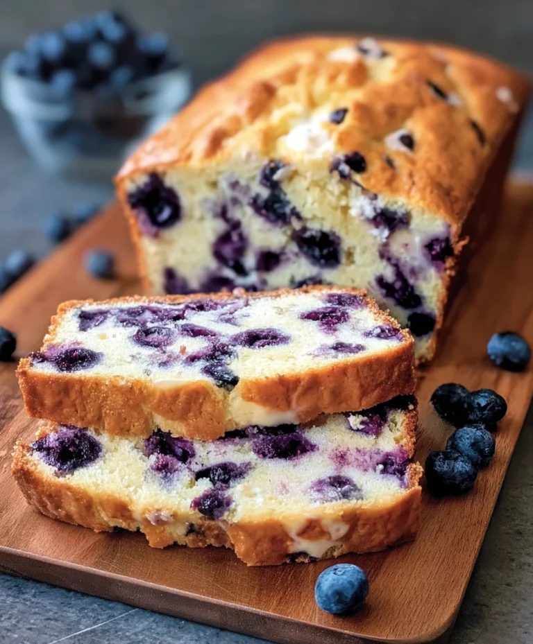 Blueberry Cream Cheese Bread-Easy & Delicious Bake