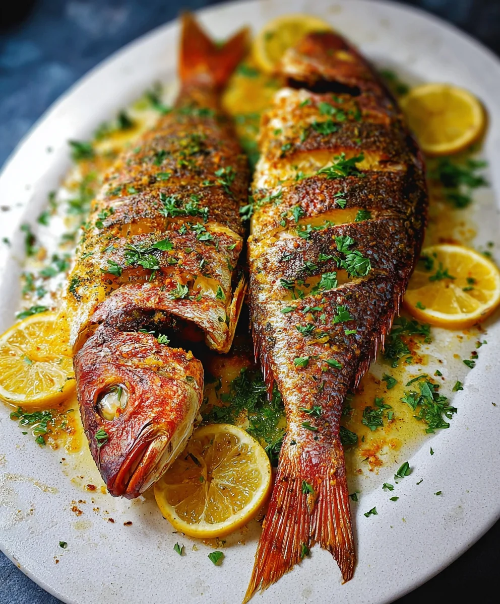 Oven Baked Whole Snapper-Easy Delicious Fish Recipe