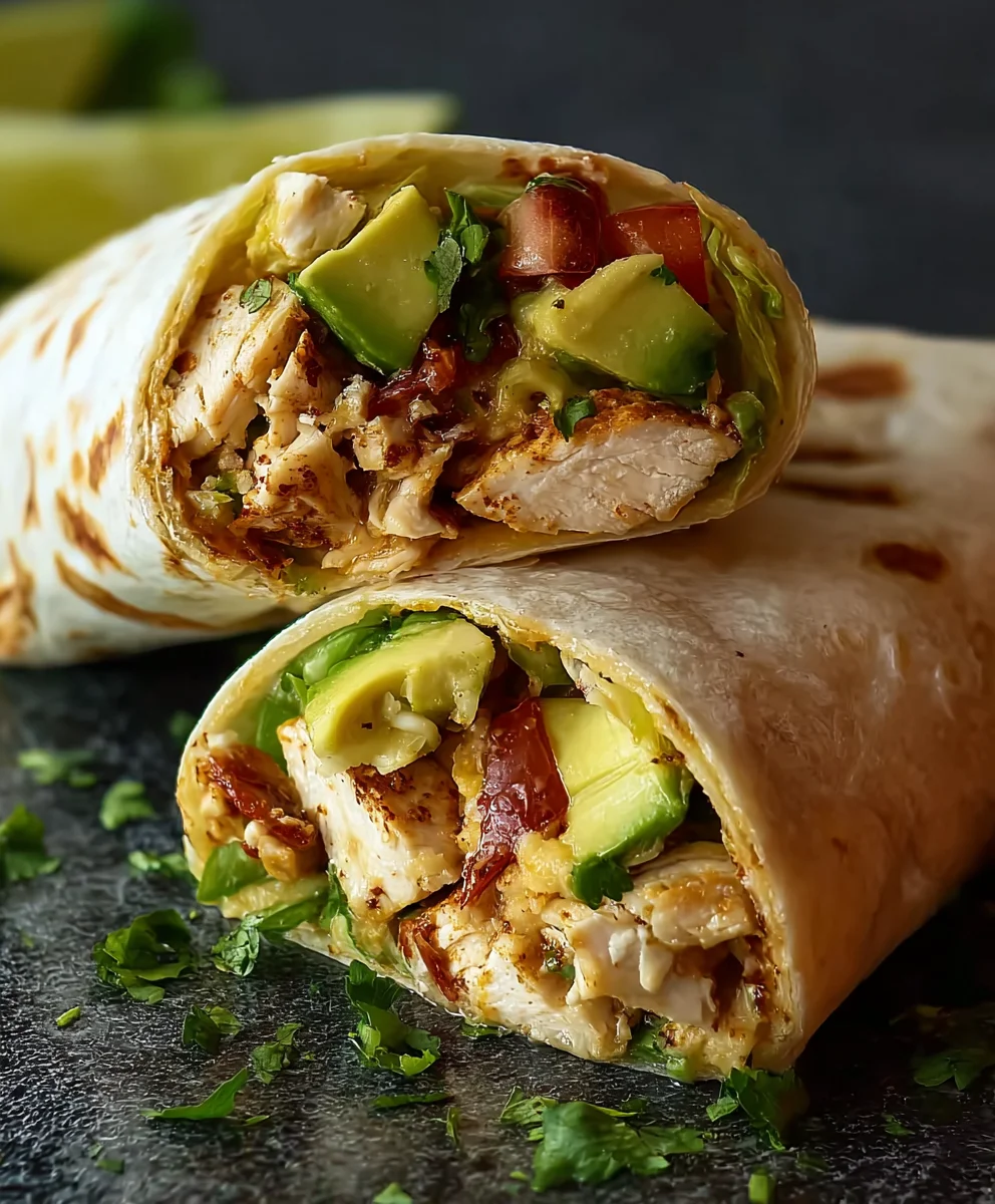 Easy Chicken Avocado Wrap Recipe