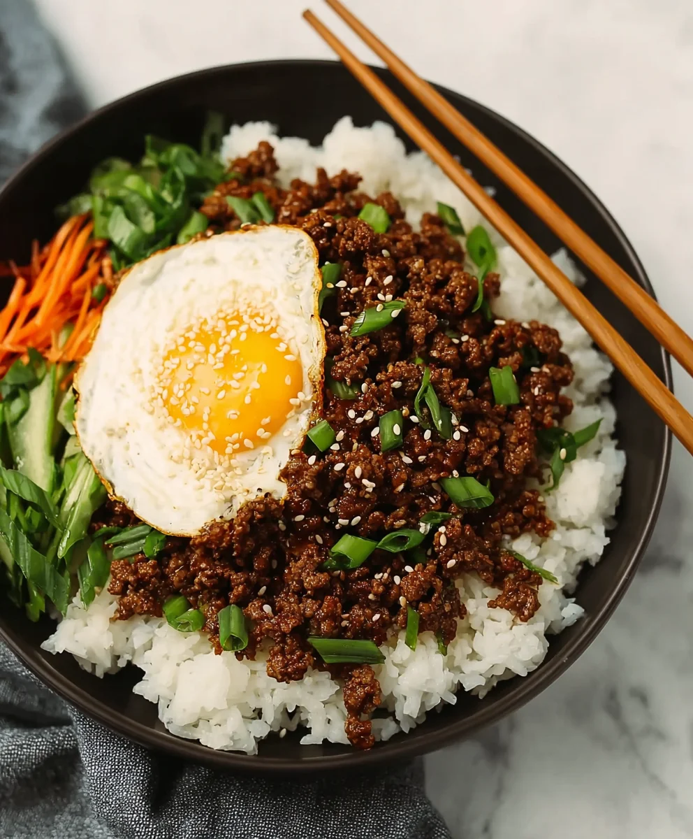 Easy Korean Beef Bowl Quick Dinner Recipe