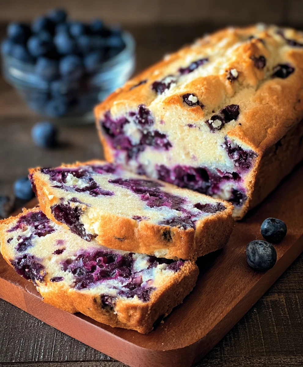 Blueberry Cream Cheese Bread-Easy & Delicious Bake