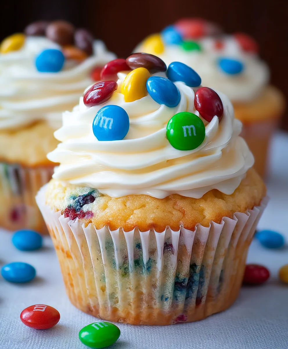 Easy M&M Cupcakes - Fun Frosting & Flavor