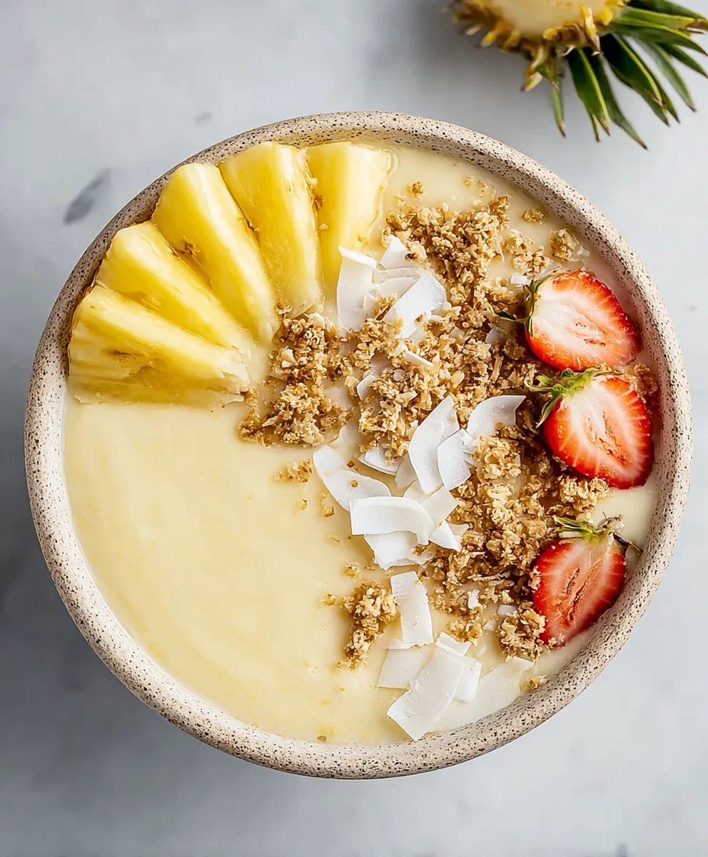 Piña Colada Smoothie Bowl - Tropical Vegan Treat