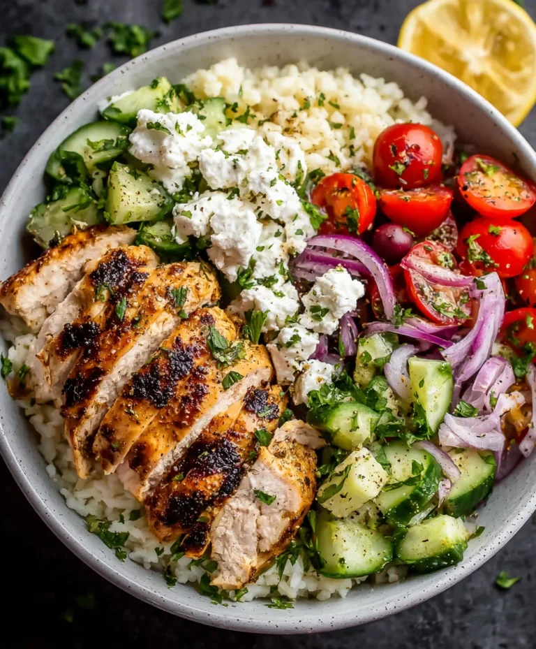 Easy Greek Chicken Bowls – Flavorful & Quick Meal