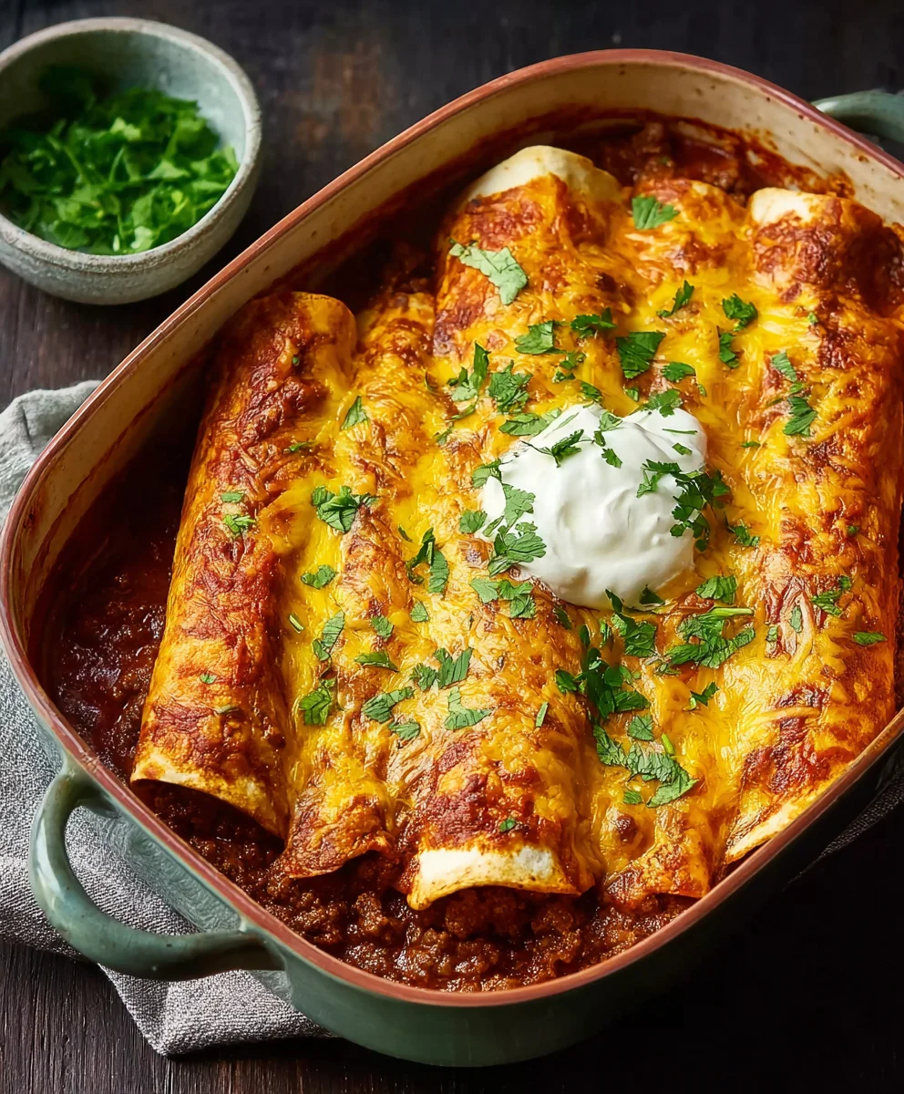 Tex-Mex Beef Enchiladas - Easy Flavorful Recipe