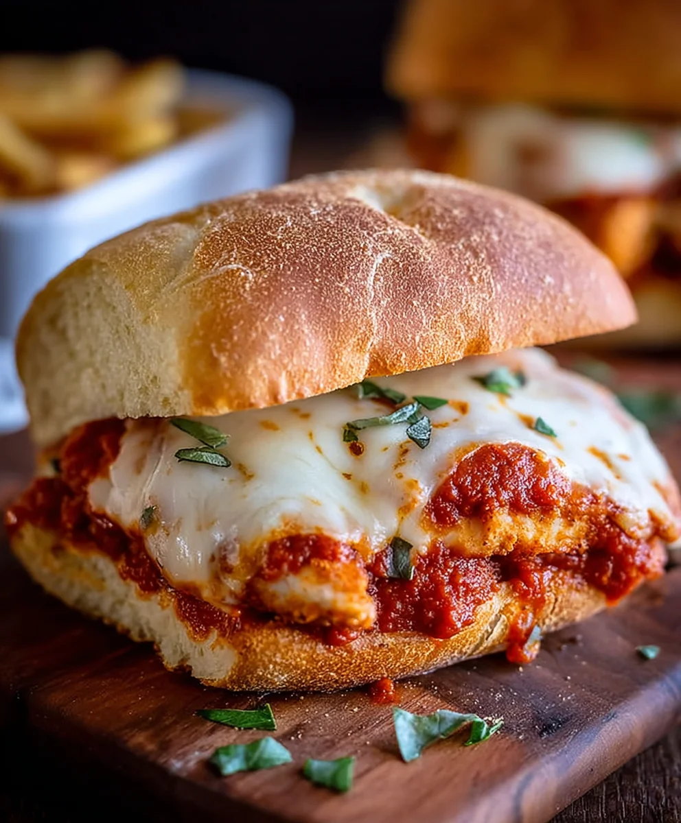 Easy Chicken Parmesan Sandwiches-Quick Dinner Idea