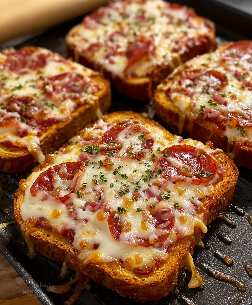 Texas Toast Pizza- Easy Weeknight Dinner Idea