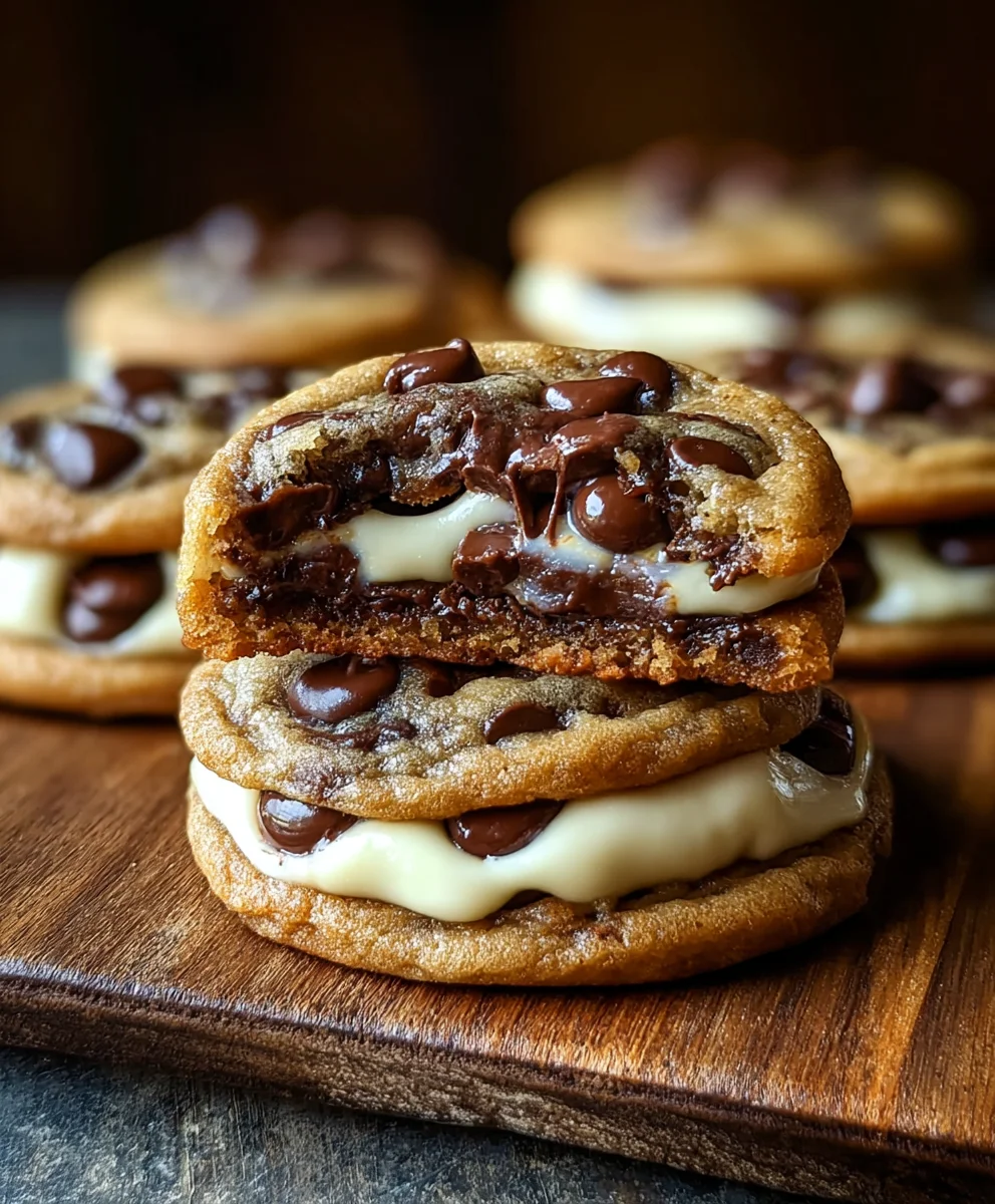 Cheesecake Stuffed Chocolate Chip Cookie Bliss