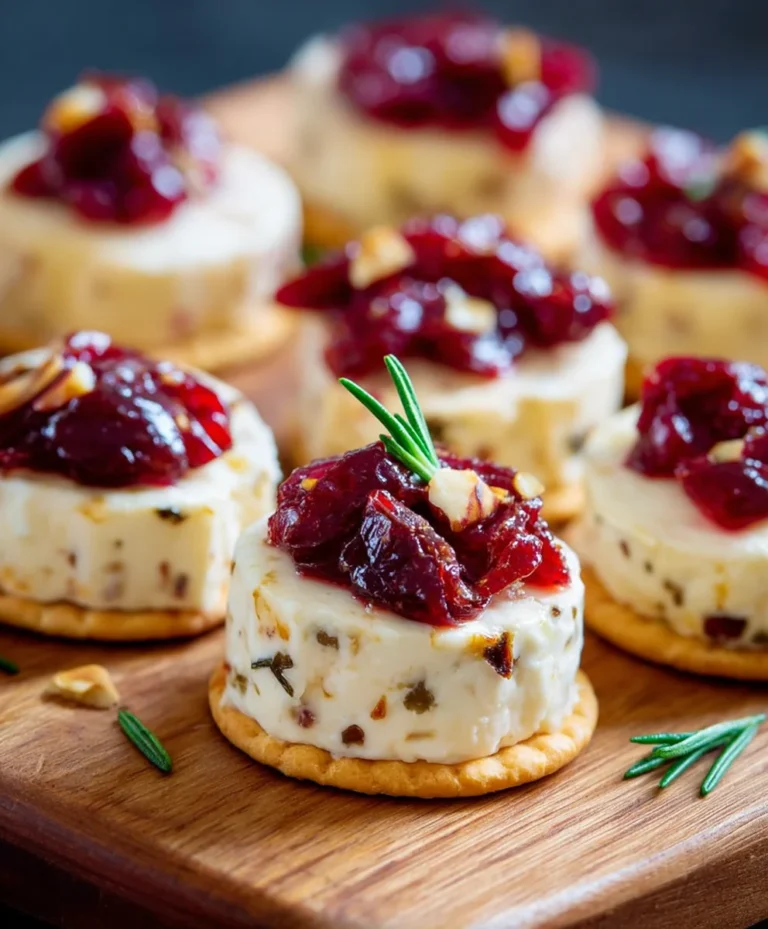 Cranberry Brie Bites- Easy No Bake Appetizer