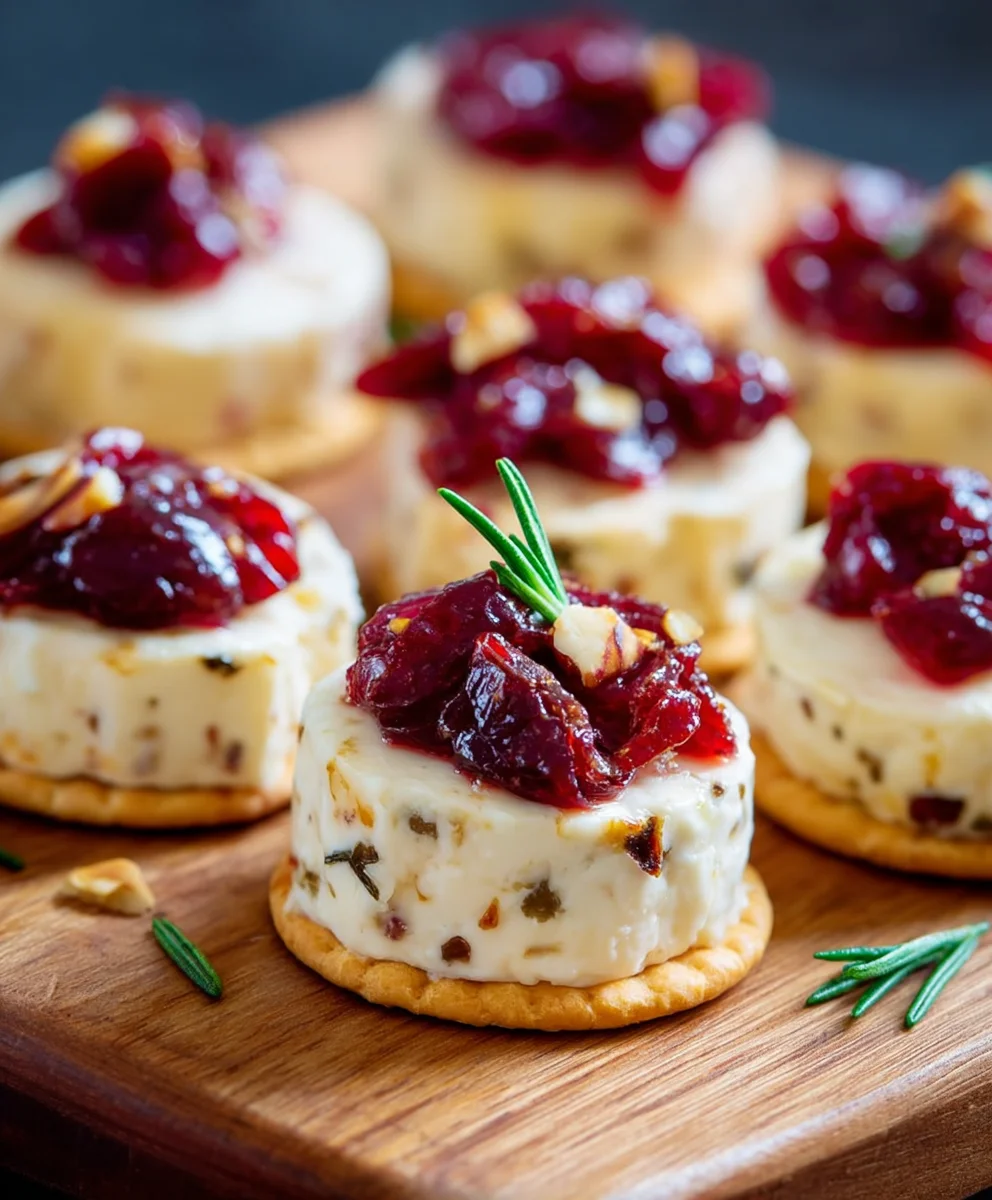 Cranberry Brie Bites- Easy No Bake Appetizer