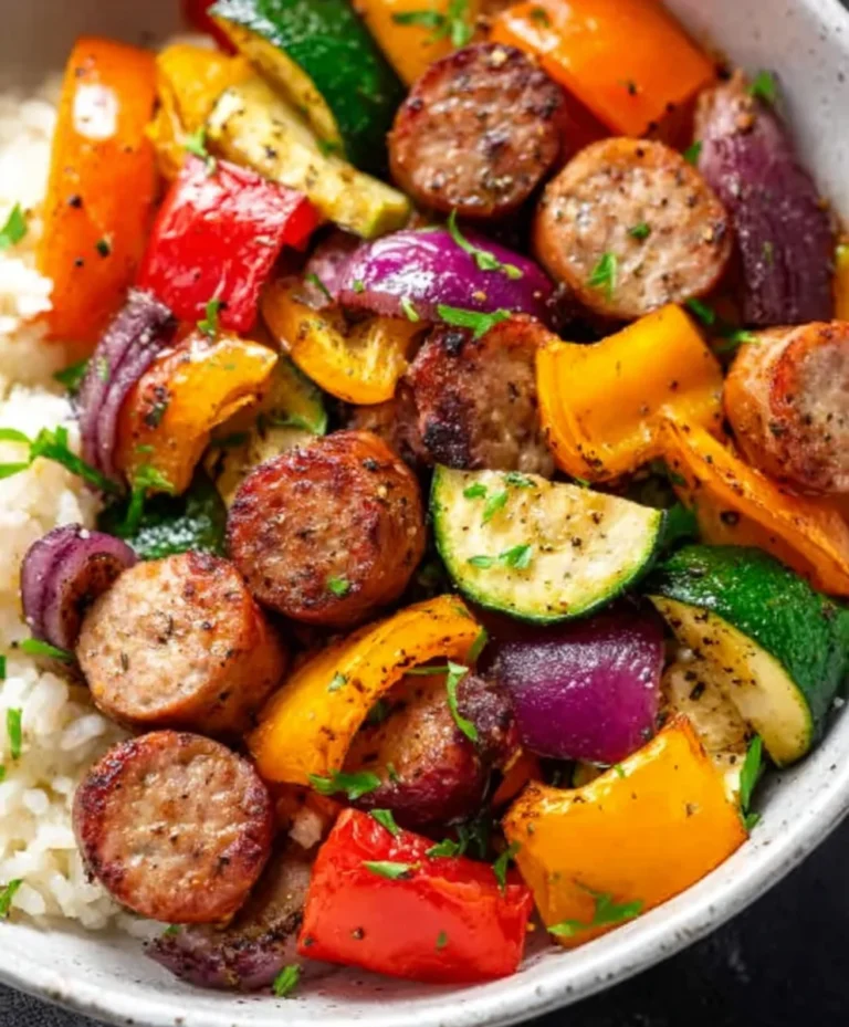 Easy Air Fryer Beef Sausage Veggies – Quick Meal