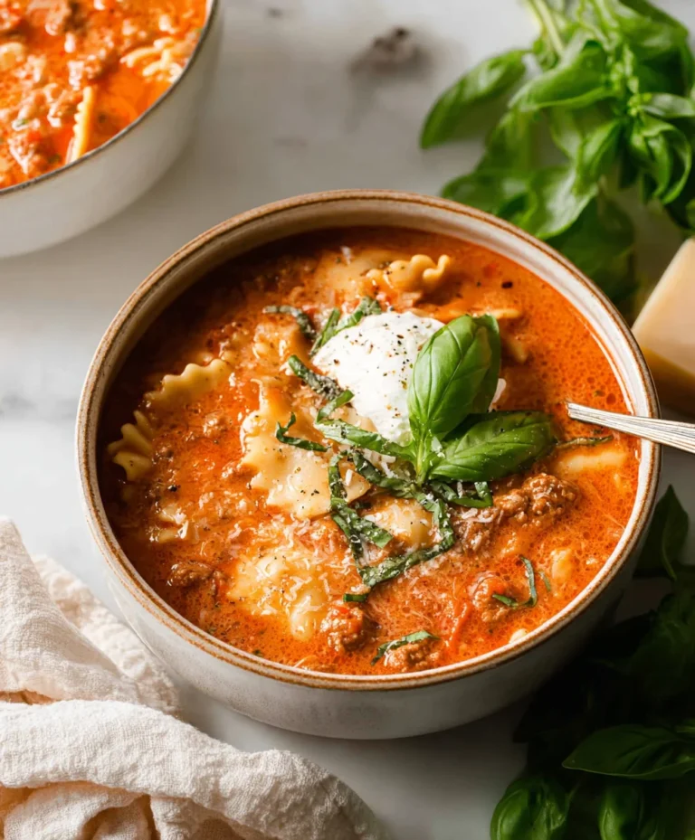 Easy Creamy Lasagna Soup – Comfort Food Delicious