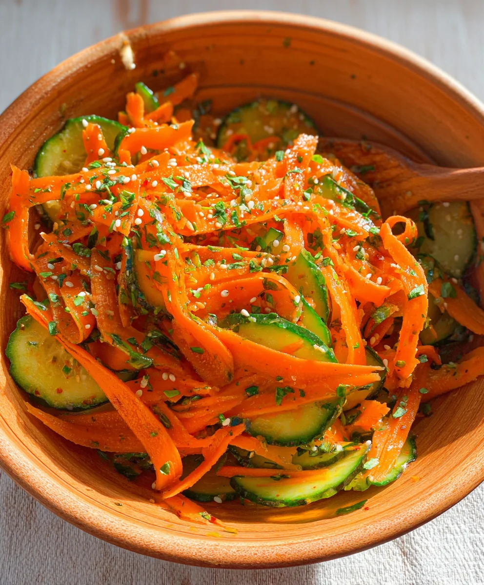 Refreshing Cucumber Carrot Salad - Easy & Healthy