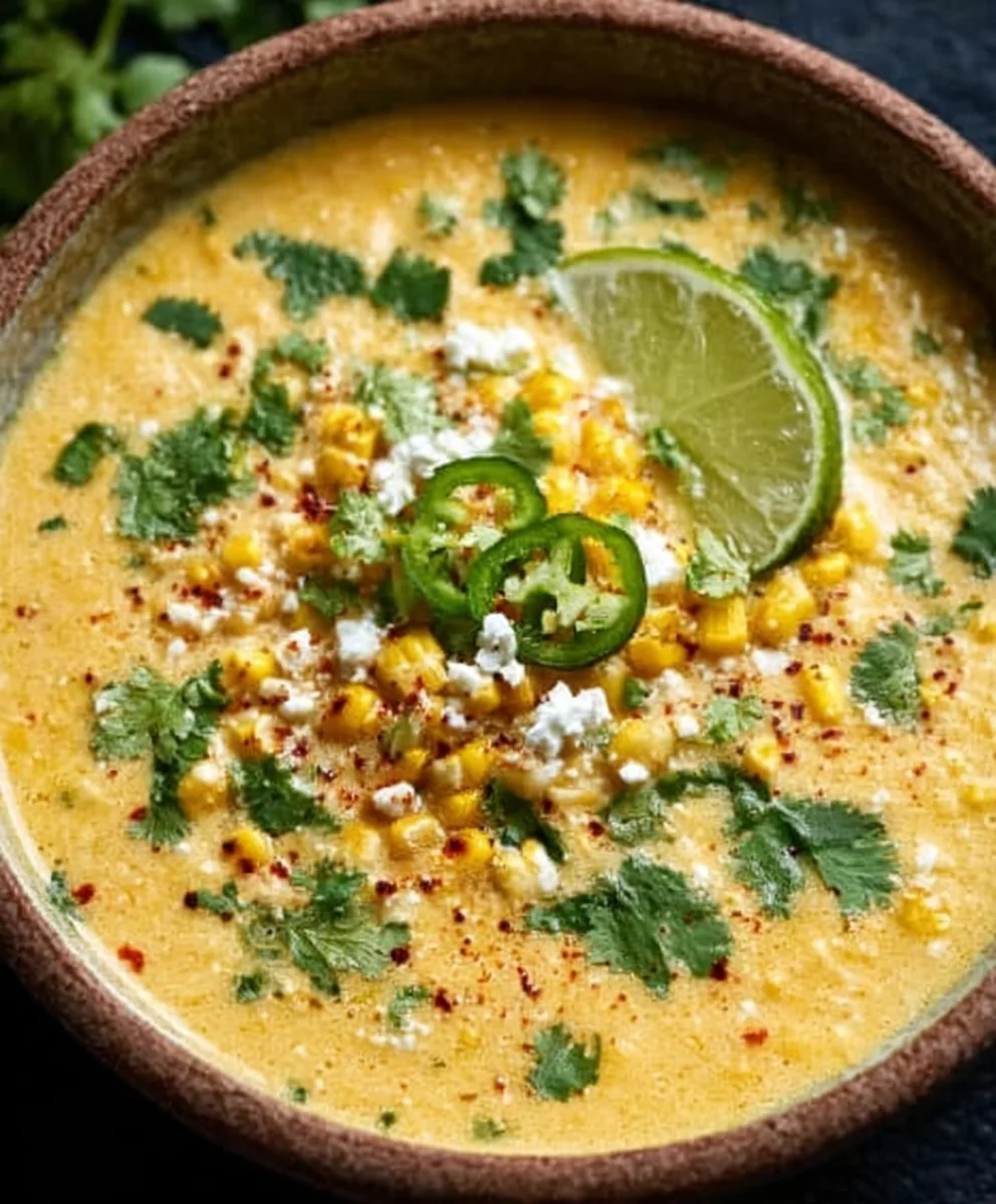 Authentic Mexican Street Corn Soup Recipe-Hearty & Flavorful