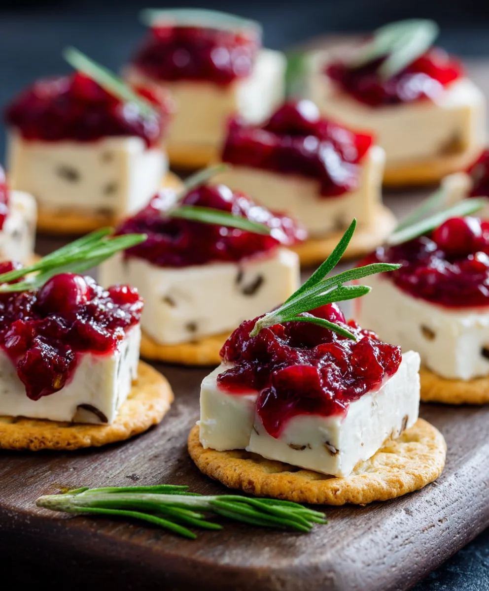 Cranberry Brie Bites- Easy No Bake Appetizer