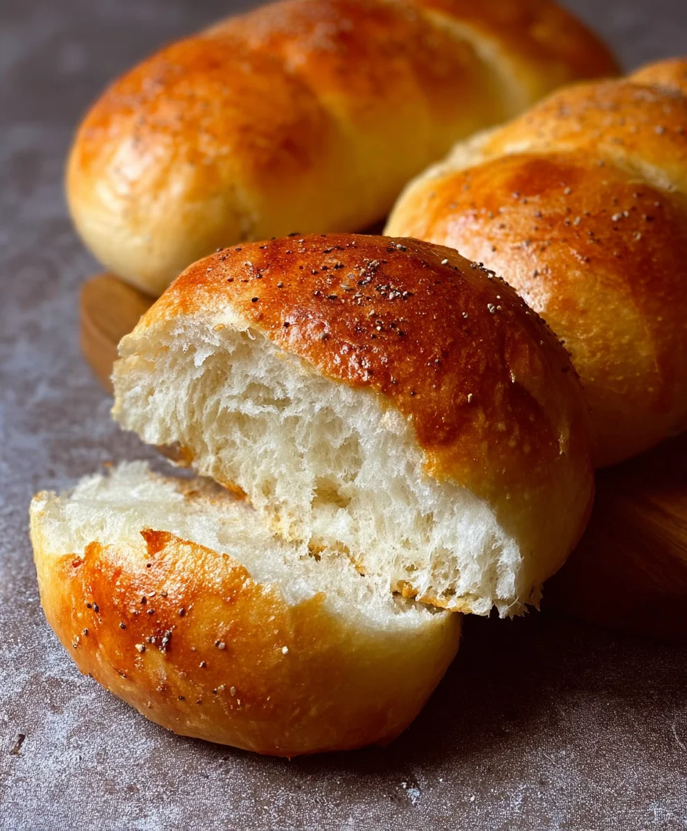 Easy No Knead Sandwich Rolls - Hour Recipe