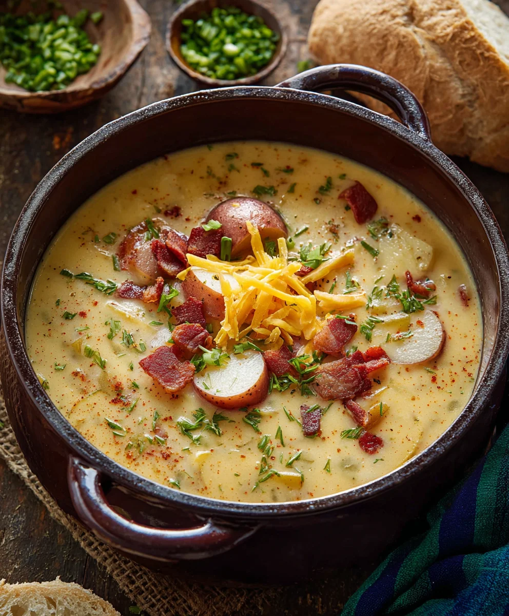 Hearty Cajun Potato Soup-Creamy-Flavorful-Beef-Option