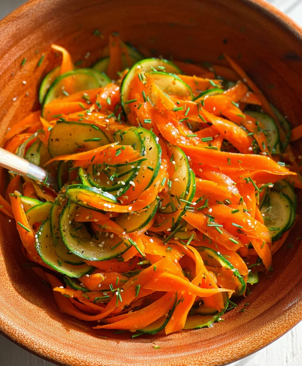 Refreshing Cucumber Carrot Salad - Easy & Healthy