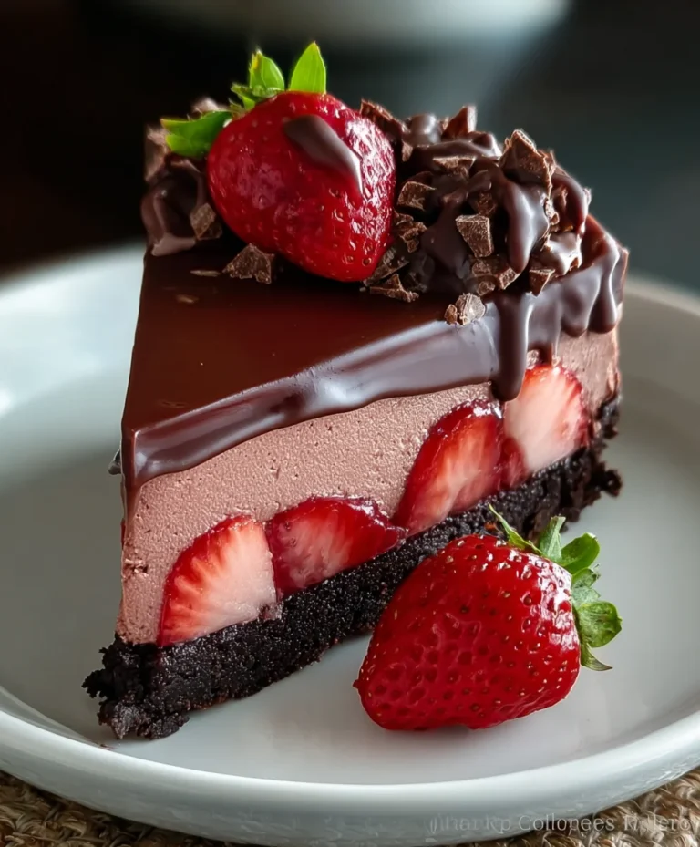Decadent Chocolate Strawberry Cheesecake Bliss