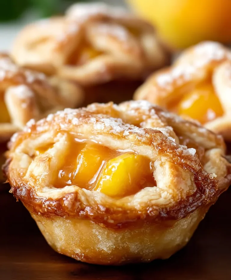Easy Mini Peach Pies- Delicious Summer Dessert