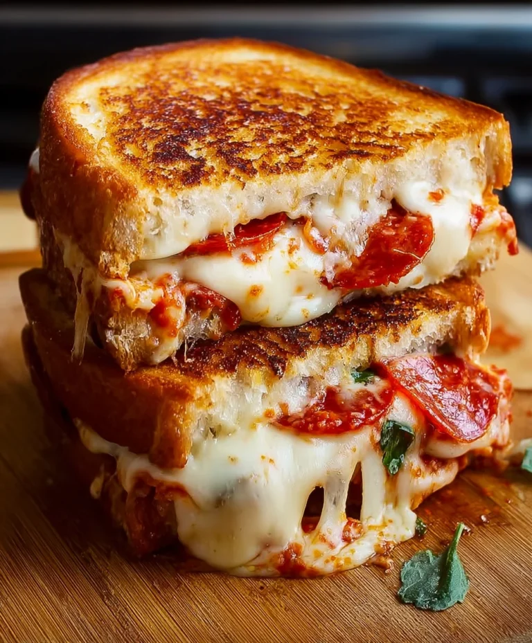 Quick Pizza Grilled Cheese- Easy & Delicious Recipe