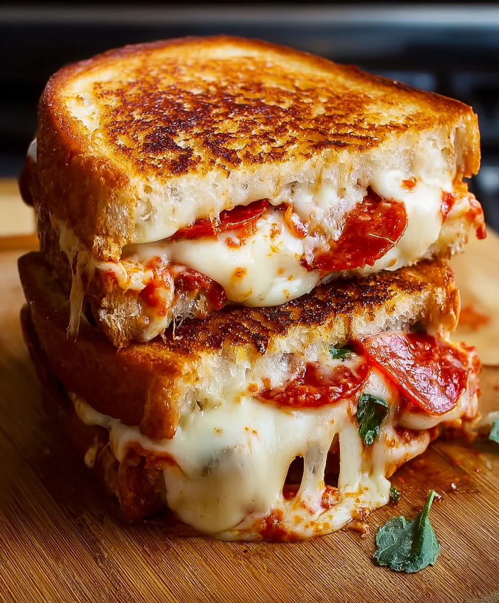 Quick Pizza Grilled Cheese- Easy & Delicious Recipe